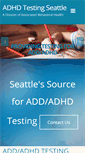 Mobile Screenshot of adhdtestingseattle.com