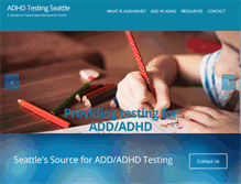 Tablet Screenshot of adhdtestingseattle.com